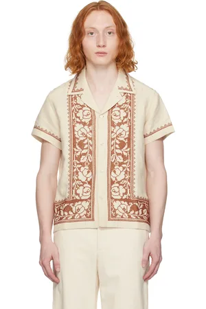 BODE Chemise beige à motif fleuri