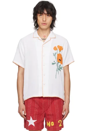 HARAGO Chemise blanche à image florale
