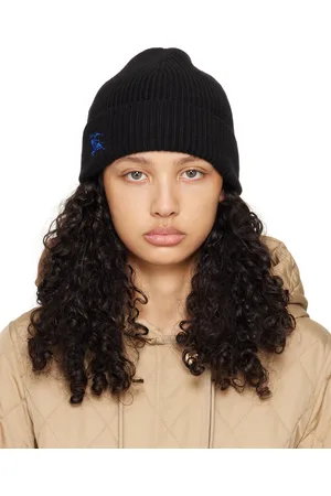 Burberry Bonnet noir à emblème du cavalier
