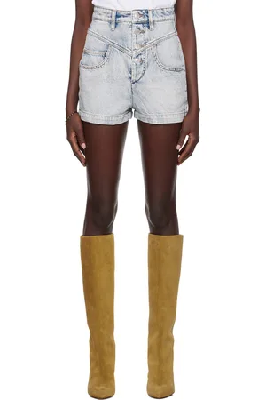 Isabel Marant Short Jovany bleu en denim