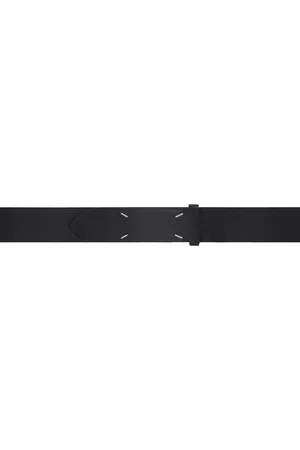 Maison Margiela Ceinture noire à ornement cousu emblématique