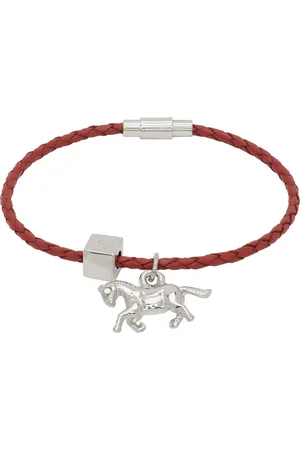 Marni Bracelet rouge à breloques graphiques