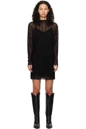 ANINE BING Robe courte Clare noire