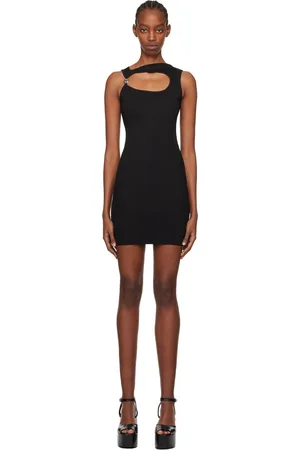 COPERNI Robe courte noire à découpe