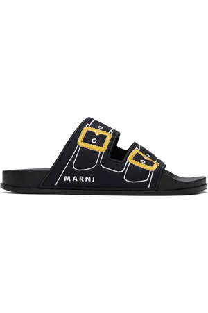 Marni Sandales noires à effet trompe l