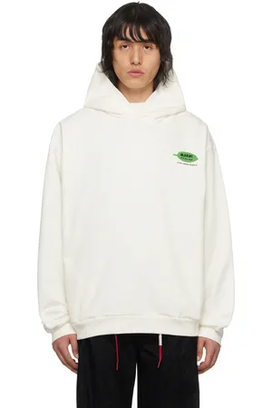 Marni Pull à capuche blanc à images à logo