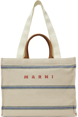 Marni Moyen cabas blanc cassé