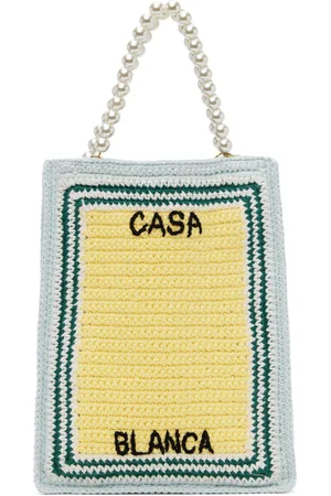Casablanca Mini cabas multicolore en crochet