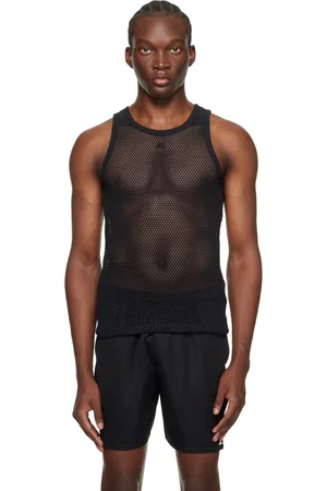 Courrèges Débardeur noir à logo brodé