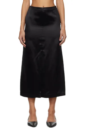 Loulou de Saison Jupe midi Lys noire