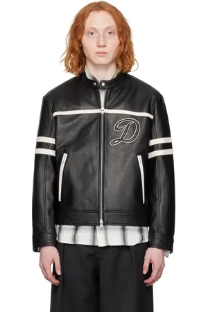 DUNST Blouson motard noir en cuir