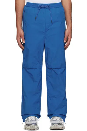 JUUN.J Pantalon bleu à coutures latérales à glissière