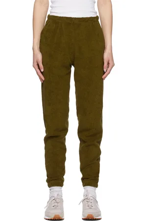 Gil Rodriguez Pantalon de survêtement Beachwood vert en jersey bouclette exclusif à SSENSE