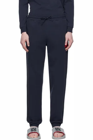 HUGO BOSS Pantalon de survêtement bleu marine à écusson