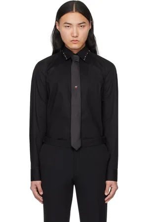 HUGO BOSS Chemise noire à clous