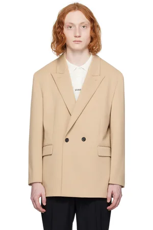 HUGO BOSS Veston beige à coupe moderne