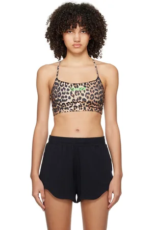 Ganni Soutien-gorge de sport brun