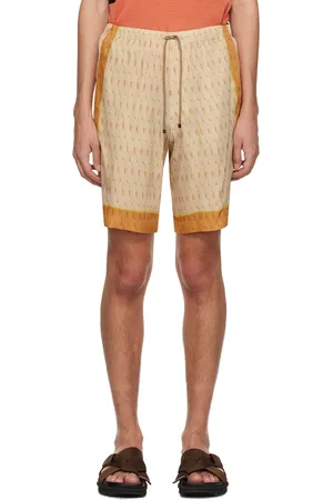 DRIES VAN NOTEN Short beige à cordon coulissant