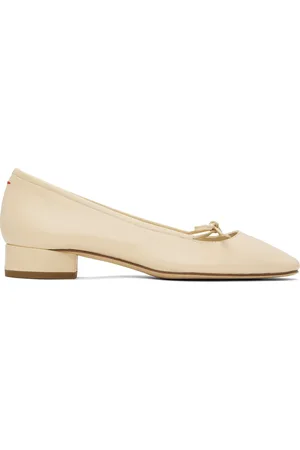 Aeyde Ballerines Darya blanc cassé en cuir nappa