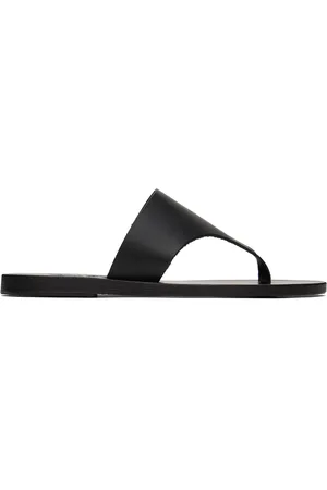 Ancient Greek Sandals Sandales Mera noires