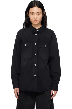 Isabel Marant Blouson Talbot noir en denim