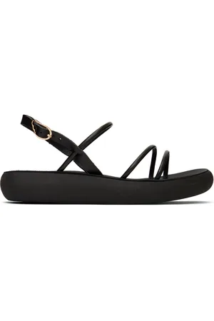 Ancient Greek Sandals Sandales Polis noires