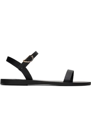 Ancient Greek Sandals Sandales Irida noires