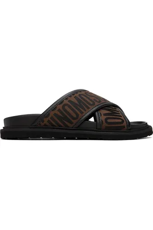Moschino Sandales brunes à logos
