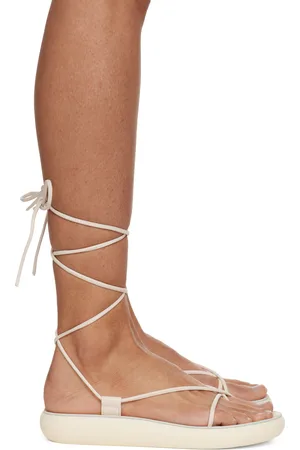 Ancient Greek Sandals Sandales Diakopes Comfort blanc cassé