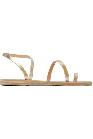 Ancient Greek Sandals Sandales Apli Eleftheria dorées