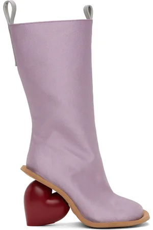 Yume Yume Bottes à talon sculptural mauves