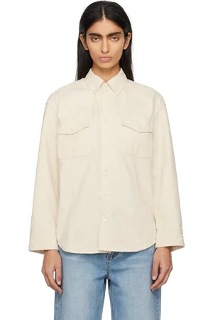 DUNST Chemise blanc cassé en denim