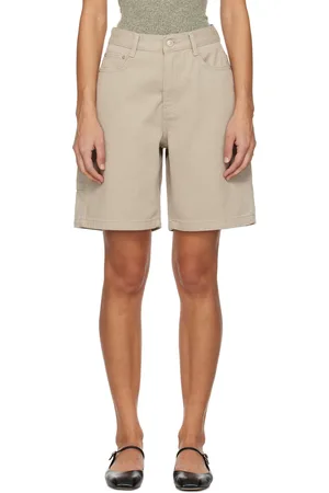 DUNST Short gris en denim à passant