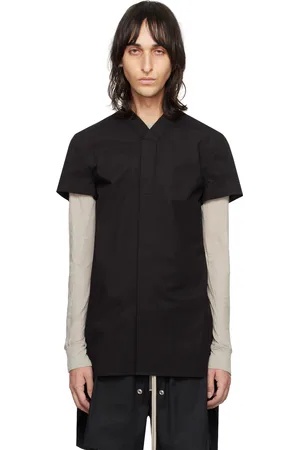 Rick Owens Chemise de golf noire
