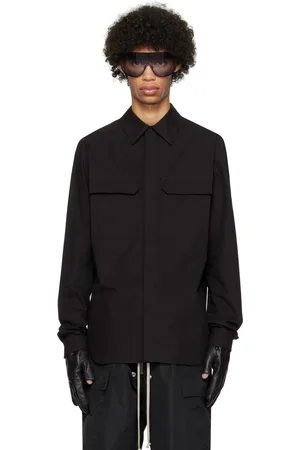Rick Owens Chemise de travail noire