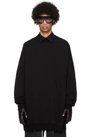 Rick Owens Pull molletonné Peter noir à panneaux