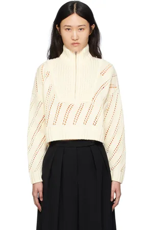 Staud Pull Hampton blanc cassé