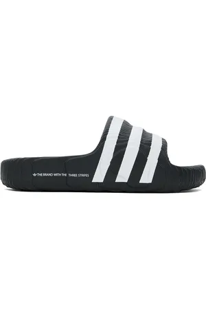 adidas Sandales à enfiler Adilette 22 noir et blanc