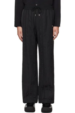 HAN Kjøbenhavn Pantalon de survêtement noir à panneaux