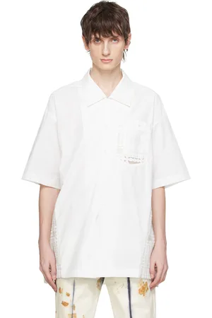 Feng Chen Wang Chemise blanche à panneaux