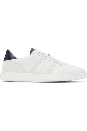 Salvatore Ferragamo Baskets basses blanc cassé à logos