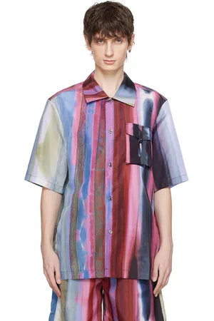 Feng Chen Wang Chemise multicolore à poche soufflet