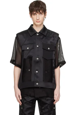 Feng Chen Wang Gilet étagé noir