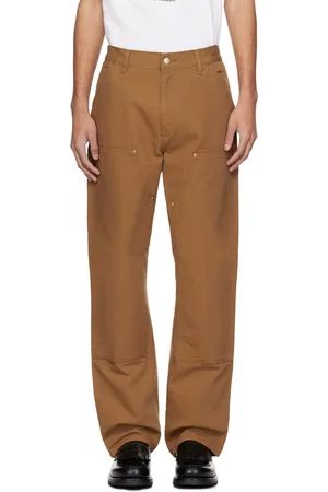Carhartt Pantalon brun clair à empiècement aux genoux