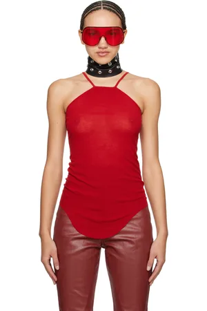 Rick Owens Débardeur Skorpio rouge