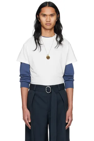 Jil Sander Ensemble de trois t-shirts blancs