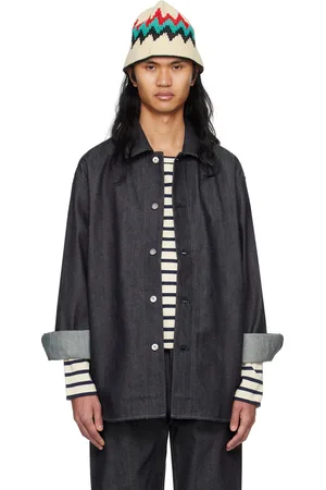 Jil Sander Chemise bleue en denim à boutons