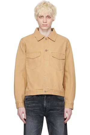 Veste en best sale jean beige homme