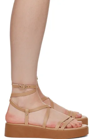 Ancient Greek Sandals Sandales Aristea beiges