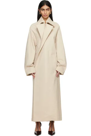 Marie Adam-Leenaerdt Trench beige à pli pincé